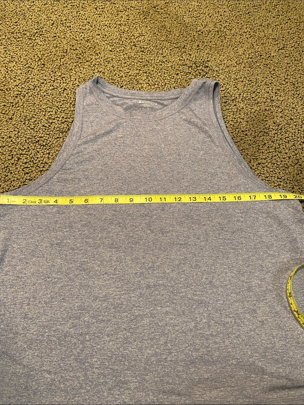 Athleta Heather Lavender High-Neck Racerback Tank - Picture 4 of 5